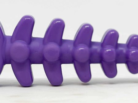 SodaPup Nylon Fish Bone Durable Chew Toy Purple 8  Sale