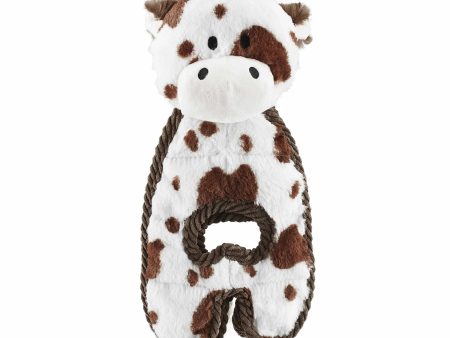 Outward Hound Cuddle Tugs Cow Plush Dog Toy For Discount