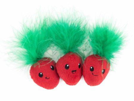 Catstages Strawbabies Cat Toy Pink 3pk Cheap