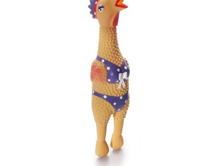 Outward Hound Squawkers Latex Rubber Henrietta Chicken Large Sale