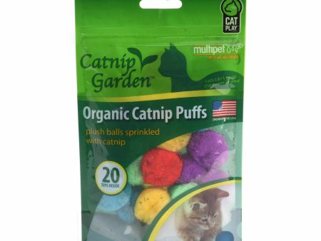 Multipet Catnip Garden Organic Catnip Puffs 20ct Bag Online now