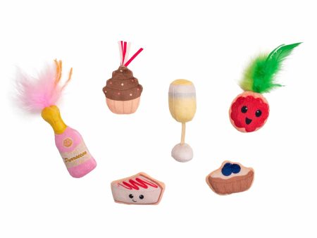 Catstages Purrsecco & Cupcakes Cat Toys 6 Pk For Sale