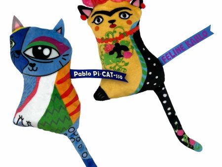 KONG(R) Artz Kahlo   Picasso Cat Toy 2pk Online now