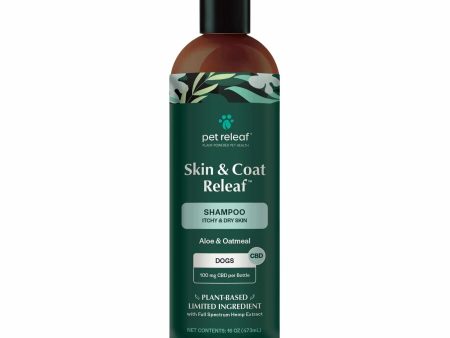 Pet Releaf Skin and Coat Releaf Shampoo Itchy & Dry Skin 100 MG CBD Online Sale