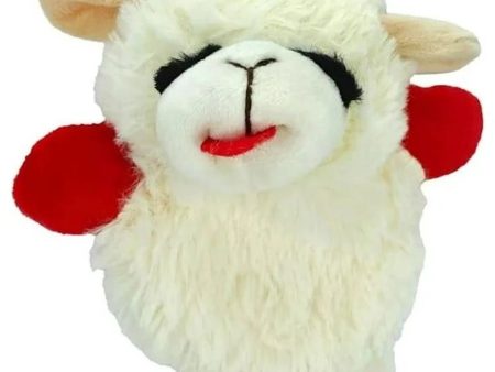 Multipet Mini Lamb Chop Crinkle Plush Dog Toy 6  For Sale