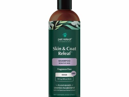 Pet Releaf Skin and Coat Releaf Shampoo Sensitive Skin 100 MG CBD Online Sale