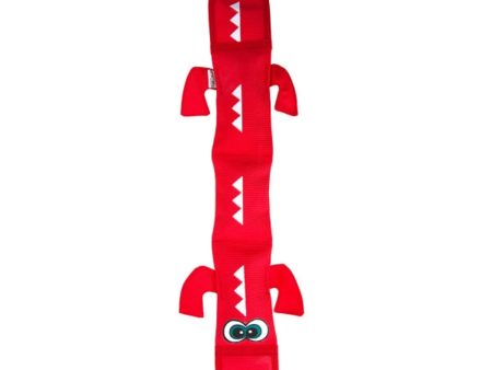 Outward Hound Fire Biterz Dragon Durable Fire Hose Dog Toy Red Large Online now