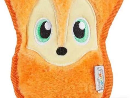 Outward Hound Durablez Fox Plush Dog Toy Orange XS Online now