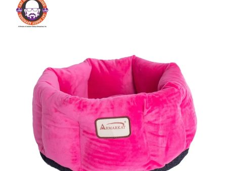 Armarkat Cat Bed, Warm Pet cuddle bed, PInk Sale