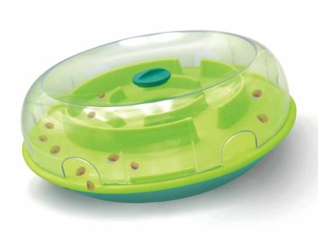 Nina Ottosson Wobble Slow Feeder Bowl Dog Game Blue Green Level 1 For Sale