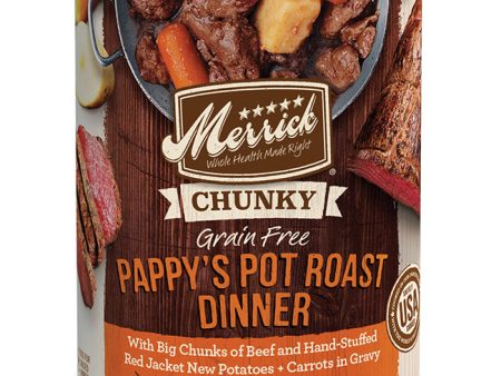 Merrick Dog Chunky Pappy Pot Roast 12.7oz. (Case of 12) Online now