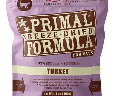 Primal Pet Foods Freeze Dried Cat Food 14oz. Turkey Online Sale