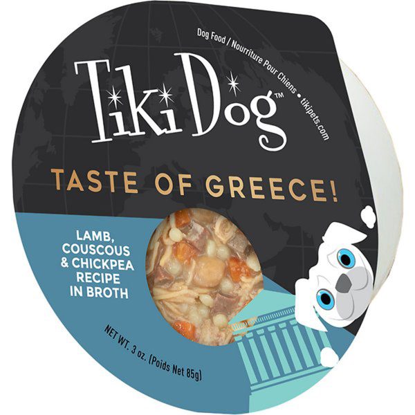 Tiki Pets Dog Gourmet Greece Lamb 3oz. (Case of 4) Online Hot Sale