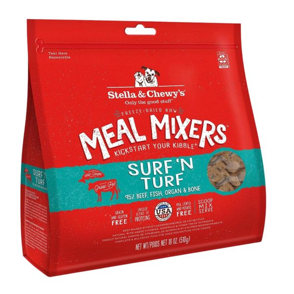 Stella and Chewys Dog Freeze-Dried Mixer Surf and Turf 18oz. Online