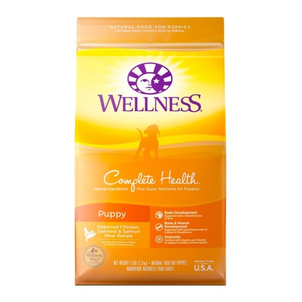 Wellness Puppy Chicken Oatmeal Salmon 5Lb Puppy Complete Health Online Sale