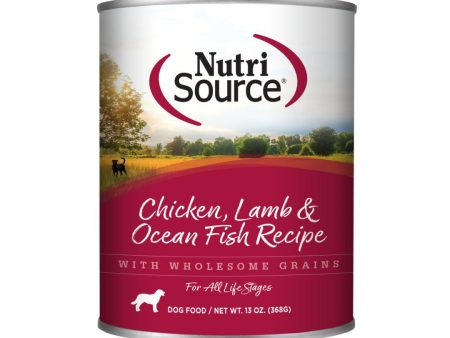 Nutrisource Dog Chicken Lamb & Ocean Fish 13oz. (Case of 12) Online Sale