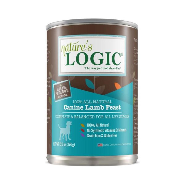 Natures Logic Dog Lamb 13.2oz. (Case of 12) For Cheap