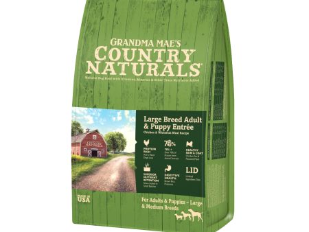 Grandma Maes Country Naturals Large Breed Adult and Puppy Entre Dry Dog Foods 32 Pounds Online Sale