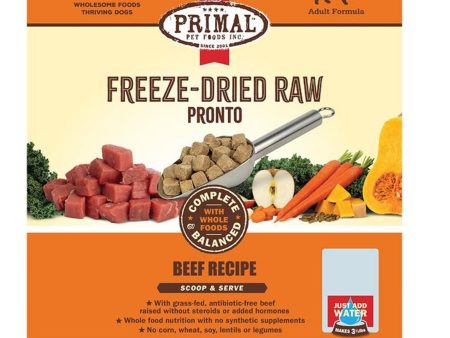 Primal Dog Freeze-Dried Pronto Beef 25oz. For Discount