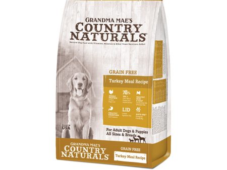 Grandma Mae s Country Naturals Grain Free L.I.D. Dry Dog Food Turkey 1ea 4 lb Online now