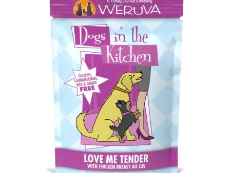 Dogs In The Kitchen Dog Love Me Tender With Chicken Breast Au Jus 2.8oz. Pouch (Case of 12) Discount