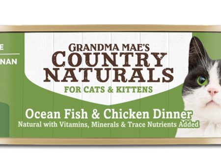 Grandma Mae s Country Naturals Grain Free Wet Cat Food Ocean Fish & Chicken 24ea 5.5 oz, 24 pk Online Hot Sale