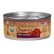 Evanger s Organics Wet Cat Food Beef 5.5oz. (Case of 24) Cheap