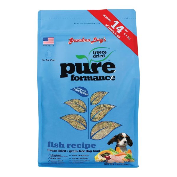 Grandma Lucys Dog Pure Grain Free Fish Chickpea 3 Lbs. For Cheap