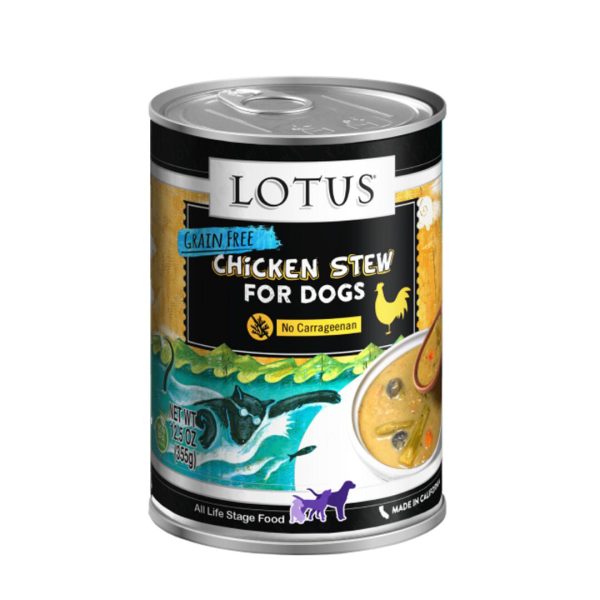 Lotus Dog Grain Free Chicken Asparagus Stew 12.5oz. (Case of 12) Fashion