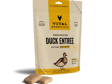 Vital Essentials Cat Freeze Dried Mini Patties Duck 3.75oz. Online Sale