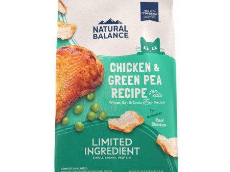 Natural Balance Pet Foods L.I.D. Dry Cat Food Green Pea & Chicken 1ea 15 lb For Discount