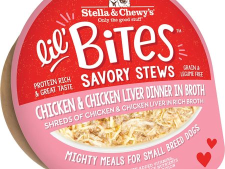 Stella and Chewys Dog Lil Bites Savory Stew Chicken and Liver 2.7oz. (Case of 12) Online Sale