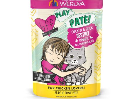 BFF Cat Play Chicken and Duck Destiny Dinner 3oz. (Case of 12) Online now