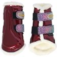 HB Showtime Beenbeschermers Gold Rush Glitter Little Sizes Burgundy Supply