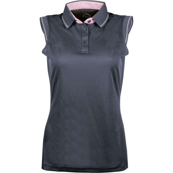 HKM Poloshirt Classico Mouwloos Donkergrijs Discount