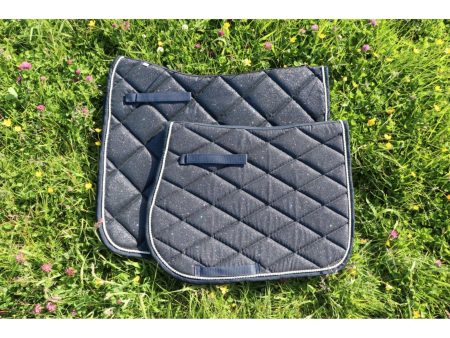 HB Zadeldekje Sparkling Glitter Springen Navy Sale