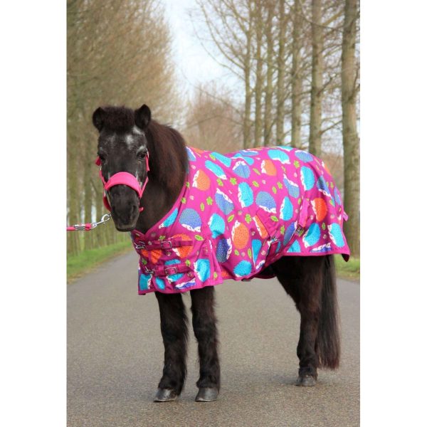 HB Harry & Hector Outdoordeken 0g Hedgehog Fleece Fuchsia Hot on Sale