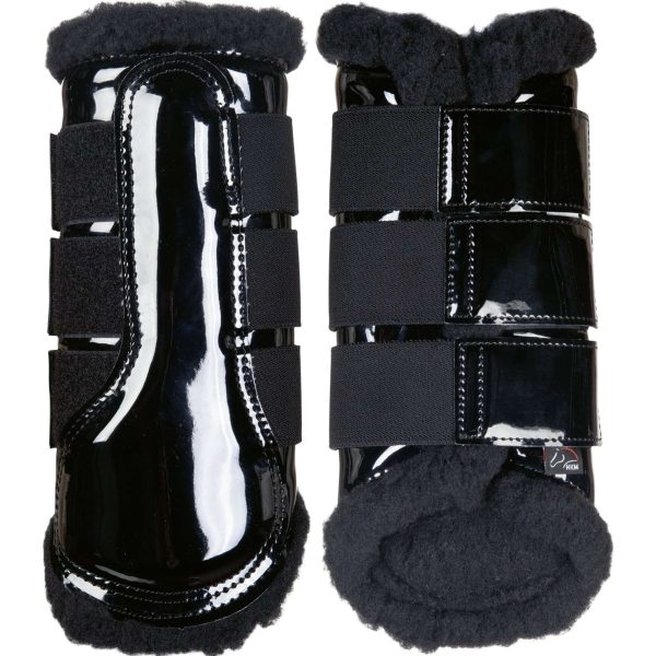 HKM Dressage Boots Comfort Lak Zwart Zwart Supply