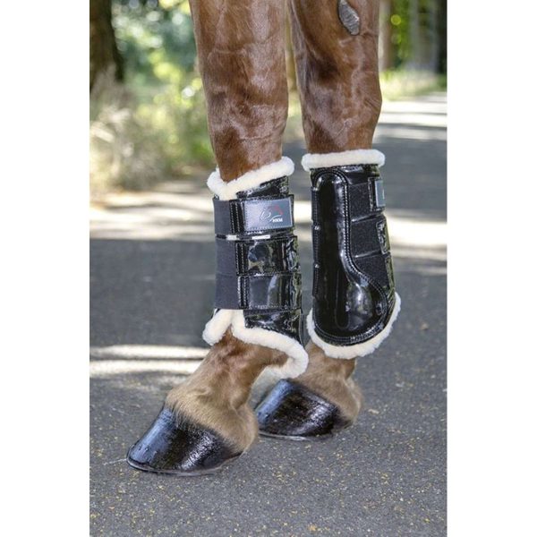 HKM Dressage Boots Comfort Lak Zwart Supply