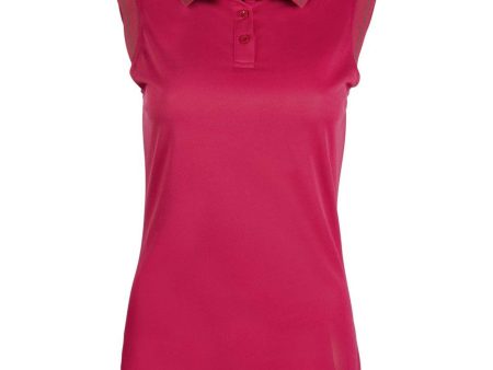 HKM Poloshirt Classico Mouwloos Cranberry Discount