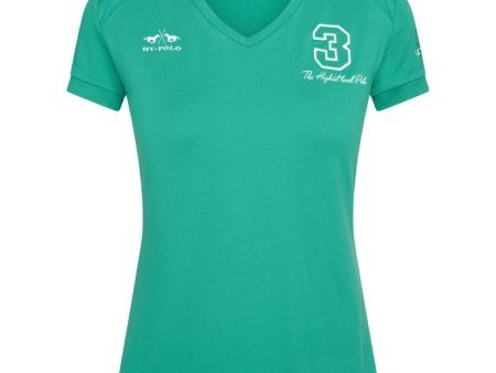 HV Polo T-Shirt Favoritas Tech SS Palm Green For Cheap