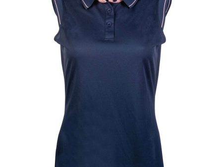 HKM Poloshirt Classico Mouwloos Donkerblauw Online Hot Sale