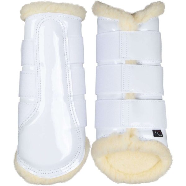 HKM Dressage Boots Comfort Lak Wit on Sale