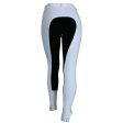 HKM Rijbroek Basic Belmtex Grip 3 4 Zitvlak Dames Wit Zwart Cheap