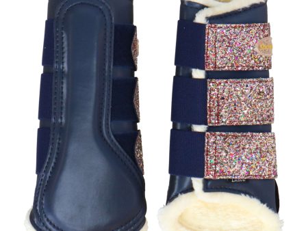 HB Showtime Beenbeschermers Gold Rush Glitter Navy on Sale