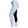 HKM Rijbroek Basic Belmtex Grip 3 4 Zitvlak Dames Wit Zwart Cheap