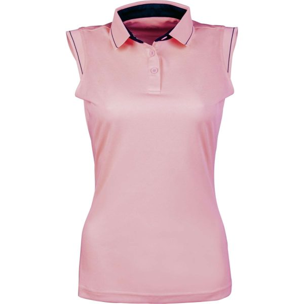 HKM Poloshirt Classico Mouwloos Neon Koraal Online Hot Sale