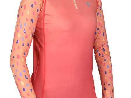 Aubrion by Shires Shirt Hyde Park XC Oranje Spot Discount